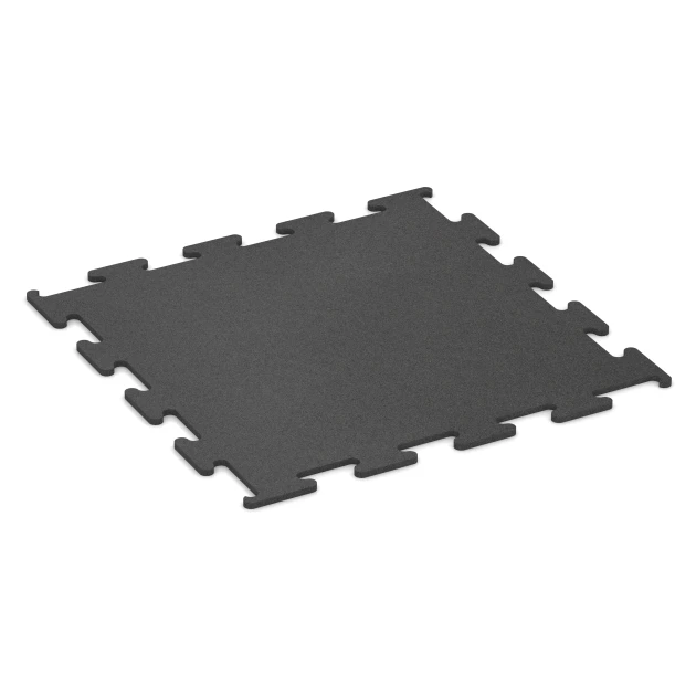 Fitness Performance Elite gumijasta talna obloga za fitnes von WARCO im Farbdesign Antracit mit den Abmessungen 100 x 100 x 1,5 cm | 1,00 m². Produktfoto von Artikel 3747 in der Aufsicht von schräg vorne.