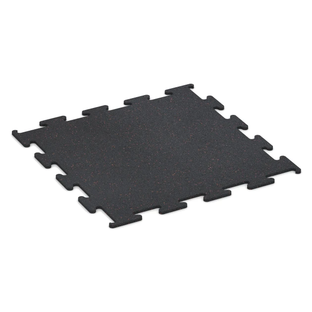 Fitness Performance Elite gumijasta talna obloga za fitnes von WARCO im Farbdesign Rahlo rdeče posuta mit den Abmessungen 100 x 100 x 1,5 cm | 1,00 m². Produktfoto von Artikel 3757 in der Aufsicht von schräg vorne.