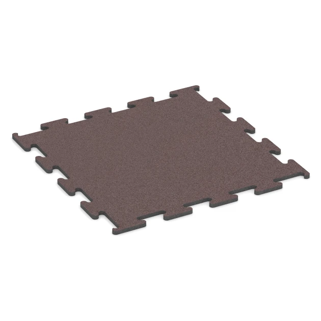 Fitness Performance Elite gumijasta talna obloga za fitnes von WARCO im Farbdesign Mineralno rdeča mit den Abmessungen 100 x 100 x 2 cm | 1,00 m². Produktfoto von Artikel 6149 in der Aufsicht von schräg vorne.