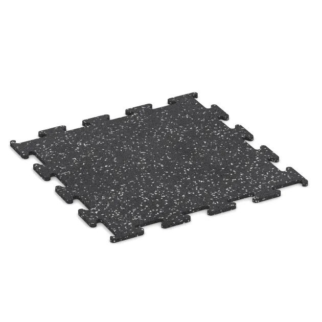 Fitnes podlaga Fitness Performance Elite von WARCO im Farbdesign Rahlo sivo posuto mit den Abmessungen 500 x 500 x 10 mm. Produktfoto von Artikel 3779 in der Aufsicht von schräg vorne.