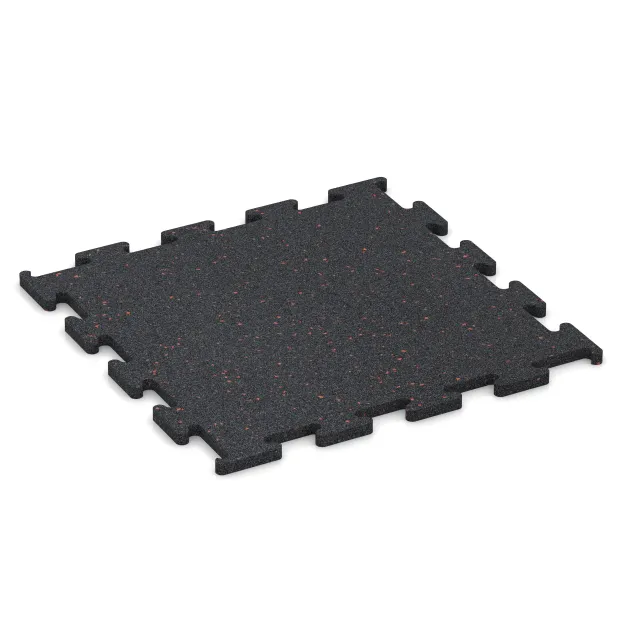 Fitnes podlaga Fitness Performance Elite von WARCO im Farbdesign Rahlo rdeče posuto mit den Abmessungen 500 x 500 x 15 mm. Produktfoto von Artikel 3769 in der Aufsicht von schräg vorne.