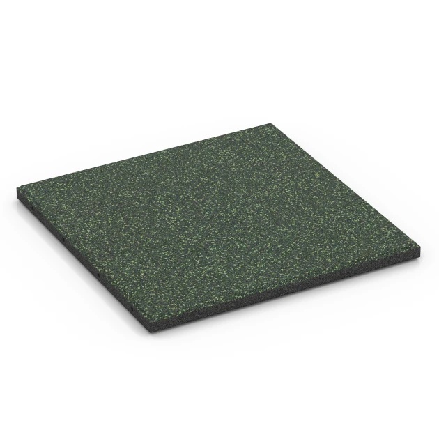 Gumijasta varnostna plošča – 90 cm von WARCO im Farbdesign Angleška trata mit den Abmessungen 50 x 50 x 3 cm. Produktfoto von Artikel 6415 in der Aufsicht von schräg vorne.