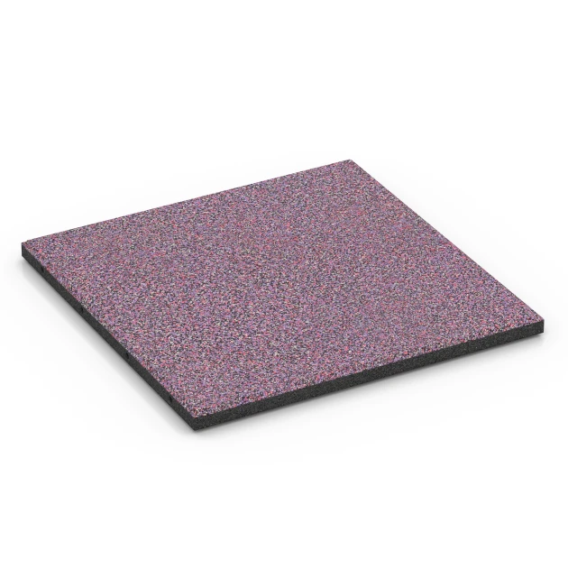 Gumijasta varovalna plošča EPDM – 90 cm von WARCO im Farbdesign Lavanda mit den Abmessungen 50 x 50 x 3 cm | 0,25 m². Produktfoto von Artikel 6418 in der Aufsicht von schräg vorne.