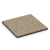 Gumijasta varovalna plošča EPDM – 90 cm von WARCO im Farbdesign Travertin mit den Abmessungen 50 x 50 x 3 cm | 0,25 m². Produktfoto von Artikel 6419 in der Aufsicht von schräg vorne.