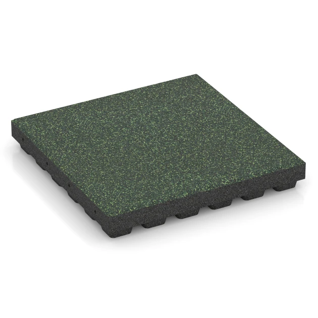 Gumijasta varovalna plošča EPDM – 210 cm von WARCO im Farbdesign Angleška trata mit den Abmessungen 50 x 50 x 7 cm | 0,25 m². Produktfoto von Artikel 6442 in der Aufsicht von schräg vorne.