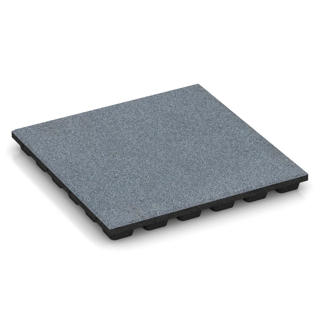 Gumijaste varnostne plošče von WARCO im Farbdesign Grafitno siva mit den Abmessungen 50 x 50 x 4,8 cm. Produktfoto von Artikel 6294 in der Aufsicht von schräg vorne.