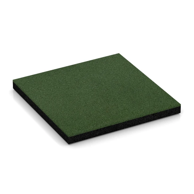 Gumijasta varovalna plošča – 150 cm von WARCO im Farbdesign Travnato zelena mit den Abmessungen 50 x 50 x 4,5 cm | 0,25 m². Produktfoto von Artikel 6261 in der Aufsicht von schräg vorne.