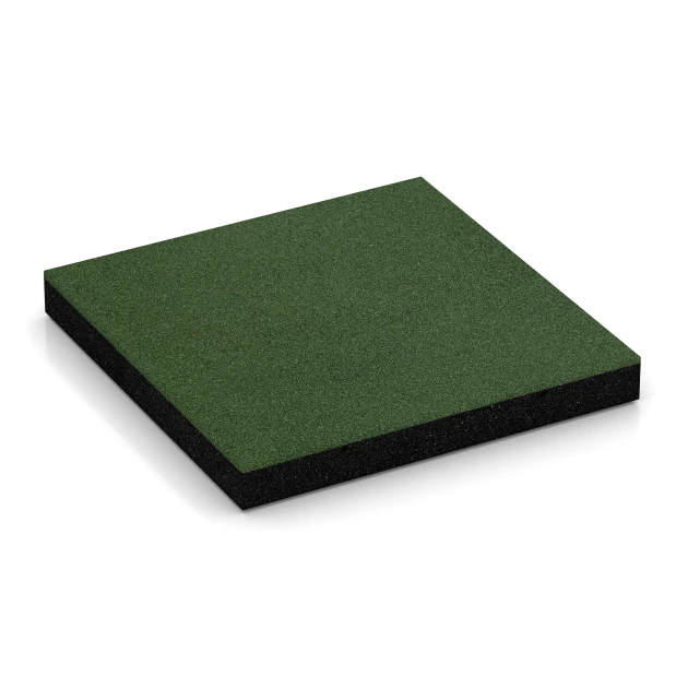 Gumijasta varovalna plošča – 180 cm von WARCO im Farbdesign Travnato zelena mit den Abmessungen 50 x 50 x 6 cm | 0,25 m². Produktfoto von Artikel 6267 in der Aufsicht von schräg vorne.