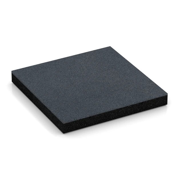Gumijasta varovalna plošča – 180 cm von WARCO im Farbdesign Skrilavosiva mit den Abmessungen 50 x 50 x 6 cm | 0,25 m². Produktfoto von Artikel 6269 in der Aufsicht von schräg vorne.