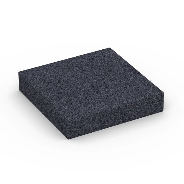 Fitness Performance Elite talna obloga za vadbo von WARCO im Farbdesign Antracit mit den Abmessungen 100 × 100 × 2 cm. Produktfoto von Artikel 6176 in der Aufsicht von schräg vorne.