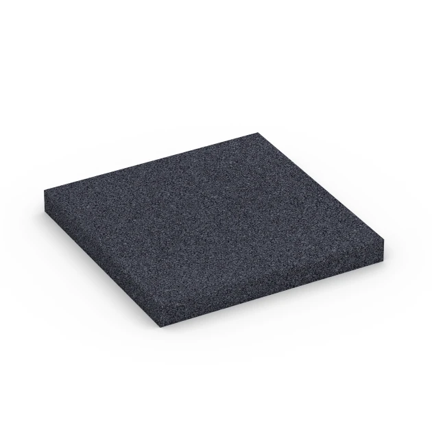 Fitness Performance Elite talna obloga za vadbo von WARCO im Farbdesign Antracit mit den Abmessungen 100 × 100 × 1 cm. Produktfoto von Artikel 6177 in der Aufsicht von schräg vorne.