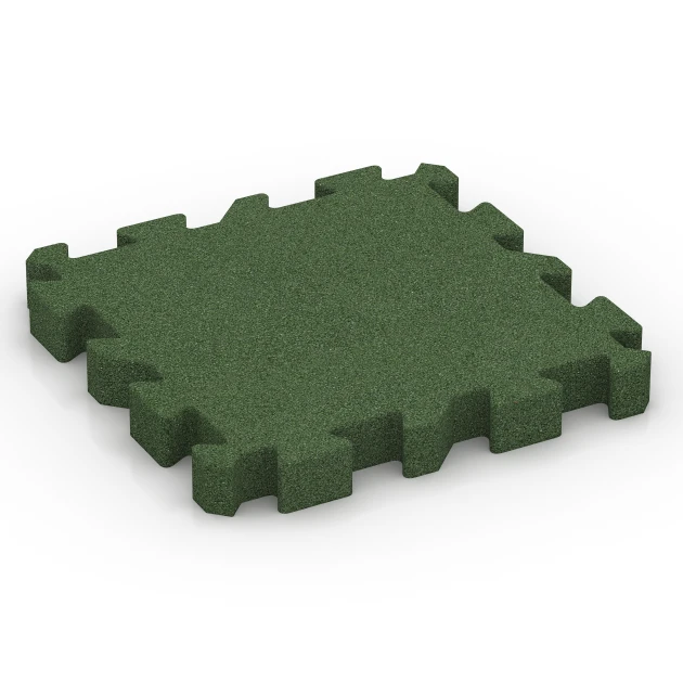 Plošča za blaženje padcev – 220 cm von WARCO im Farbdesign Travnato zelena mit den Abmessungen 50 x 50 x 6 cm | 0,25 m². Produktfoto von Artikel 6407 in der Aufsicht von schräg vorne.