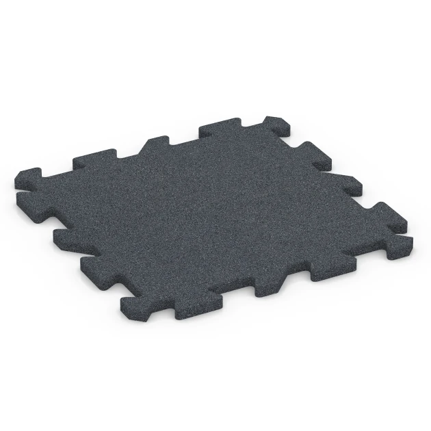 Gumijaste plošče za fitnes von WARCO im Farbdesign Skrilavosiva mit den Abmessungen 50 x 50 x 2 cm | 0,25 m². Produktfoto von Artikel 6986 in der Aufsicht von schräg vorne.