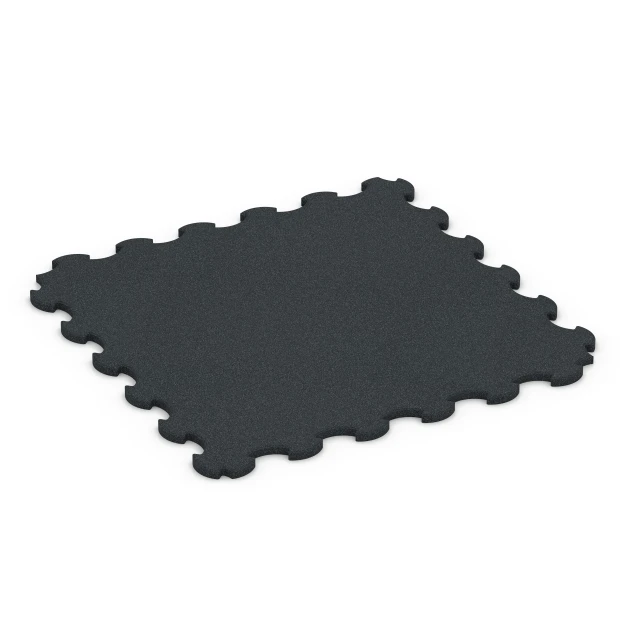 Gumijasta podloga za pse von WARCO im Farbdesign Antracit mit den Abmessungen 102,5 x 102,5 x 2,2 cm | 1,05 m². Produktfoto von Artikel 7085 in der Aufsicht von schräg vorne.