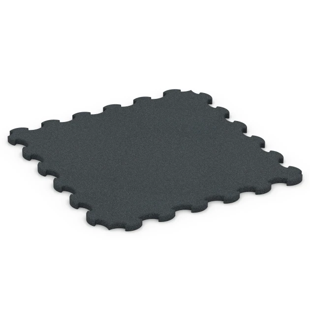 Fitnes zaščitna podlaga von WARCO im Farbdesign Antracit mit den Abmessungen 102,5 x 102,5 x 3 cm | 1,05 m². Produktfoto von Artikel 6322 in der Aufsicht von schräg vorne.