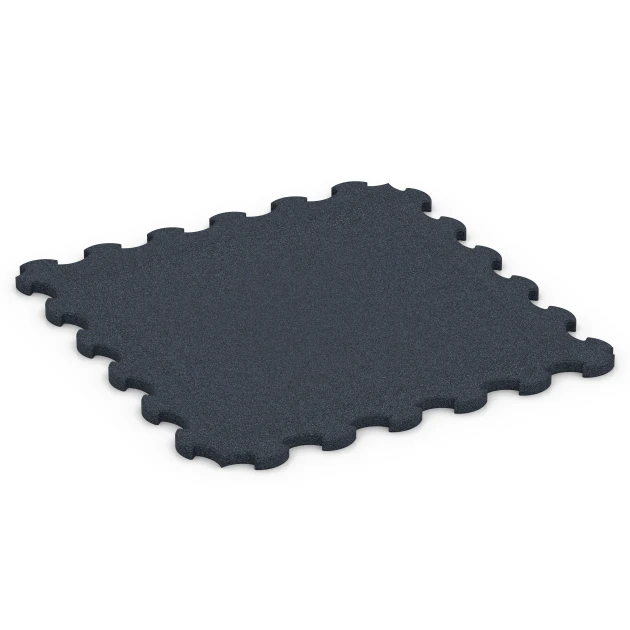 Stallmatte Puzzle von WARCO im Farbdesign Antracit mit den Abmessungen 102,5 x 102,5 x 3 cm | 1,05 m². Produktfoto von Artikel 6391 in der Aufsicht von schräg vorne.