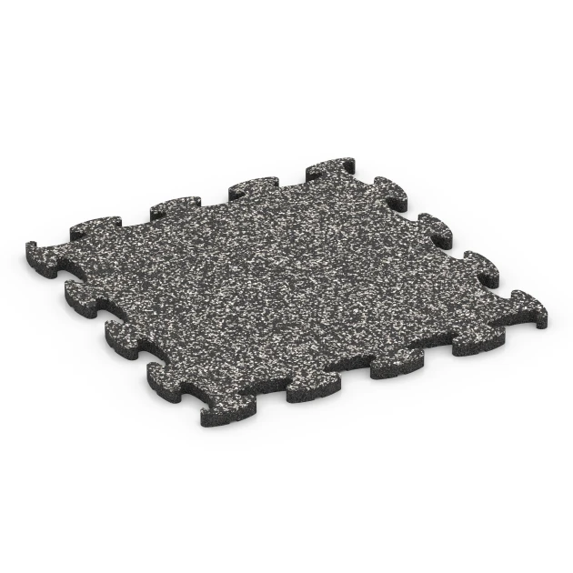 Gumijaste plošče za rob bazena von WARCO im Farbdesign Temnosivi granit mit den Abmessungen 46 x 46 x 1,8 cm. Produktfoto von Artikel 6760 in der Aufsicht von schräg vorne.
