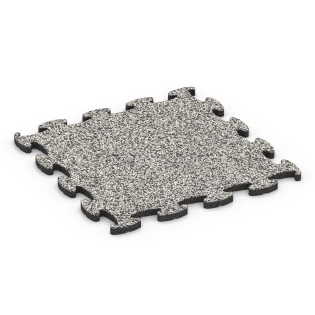 Fitness Active talna obloga von WARCO im Farbdesign Sivi granit mit den Abmessungen 44,6 x 44,6 x 1,8 cm. Produktfoto von Artikel 6824 in der Aufsicht von schräg vorne.