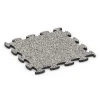Gumijasta podloga za pasje hale von WARCO im Farbdesign Sivi granit mit den Abmessungen 46 x 46 x 1,8 cm. Produktfoto von Artikel 6896 in der Aufsicht von schräg vorne.