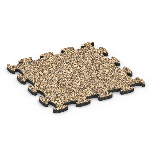 Fitnes talna obloga Max von WARCO im Farbdesign Ratan mit den Abmessungen 46 x 46 x 1,8 cm. Produktfoto von Artikel 6867 in der Aufsicht von schräg vorne.