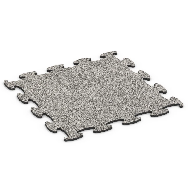 Gumijaste plošče za sejme von WARCO im Farbdesign Sivi granit mit den Abmessungen 98 x 98 × 1,8 cm. Produktfoto von Artikel 6923 in der Aufsicht von schräg vorne.