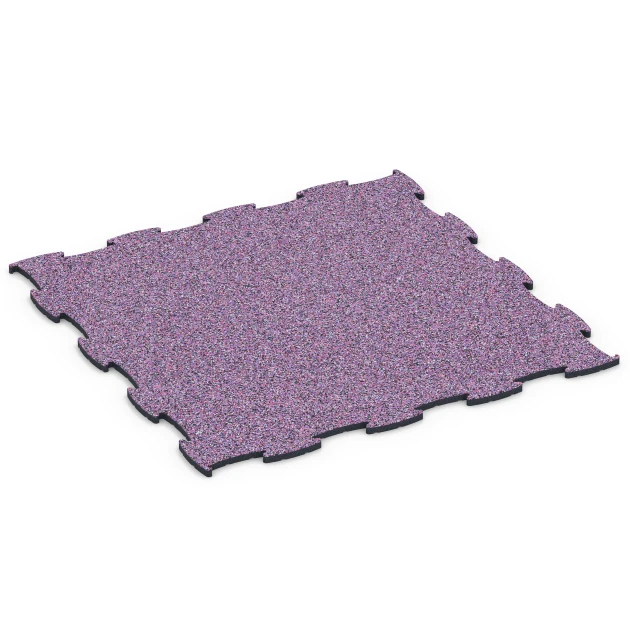Gumijasta podloga za pasje hale von WARCO im Farbdesign Levandula mit den Abmessungen 97,1 x 97,1 × 1,8 cm. Produktfoto von Artikel 6909 in der Aufsicht von schräg vorne.