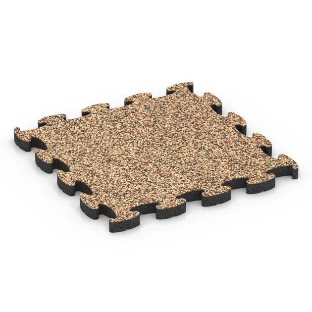 Gumijasta zaščitna podloga von WARCO im Farbdesign Terakota mit den Abmessungen 46 x 46 × 2,8 cm. Produktfoto von Artikel 6934 in der Aufsicht von schräg vorne.