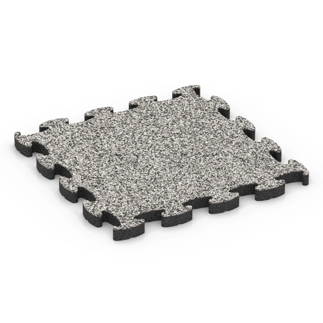 Fitness Active talna obloga von WARCO im Farbdesign Sivi granit mit den Abmessungen 46 x 46 × 2,8 cm. Produktfoto von Artikel 6842 in der Aufsicht von schräg vorne.