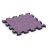 Gumijaste plošče za teraso von WARCO im Farbdesign Levandula mit den Abmessungen 44,6 x 44,6 × 2,8 cm. Produktfoto von Artikel 6945 in der Aufsicht von schräg vorne.