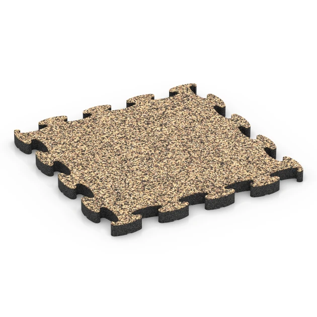 Fitnes talna obloga Max von WARCO im Farbdesign Ratan mit den Abmessungen 46 x 46 × 2,8 cm. Produktfoto von Artikel 6885 in der Aufsicht von schräg vorne.