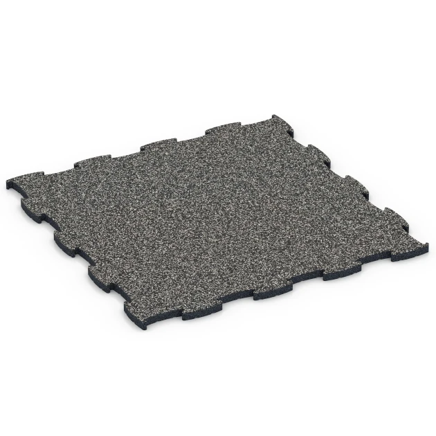 Fitness Active talna obloga von WARCO im Farbdesign Temnosivi granit mit den Abmessungen 97,1 x 97,1 x 2,8 cm. Produktfoto von Artikel 6850 in der Aufsicht von schräg vorne.