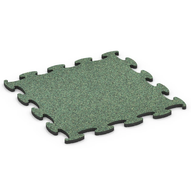 Fitness Active talna obloga von WARCO im Farbdesign Angleška trata mit den Abmessungen 98 x 98 x 2,8 cm. Produktfoto von Artikel 6852 in der Aufsicht von schräg vorne.