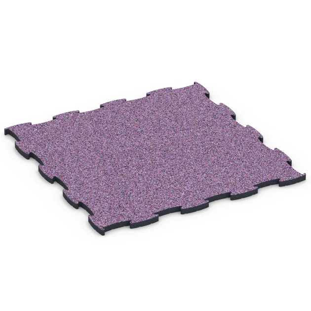 Fitnes talna obloga Max von WARCO im Farbdesign Levandula mit den Abmessungen 97,1 x 97,1 x 2,8 cm. Produktfoto von Artikel 6891 in der Aufsicht von schräg vorne.