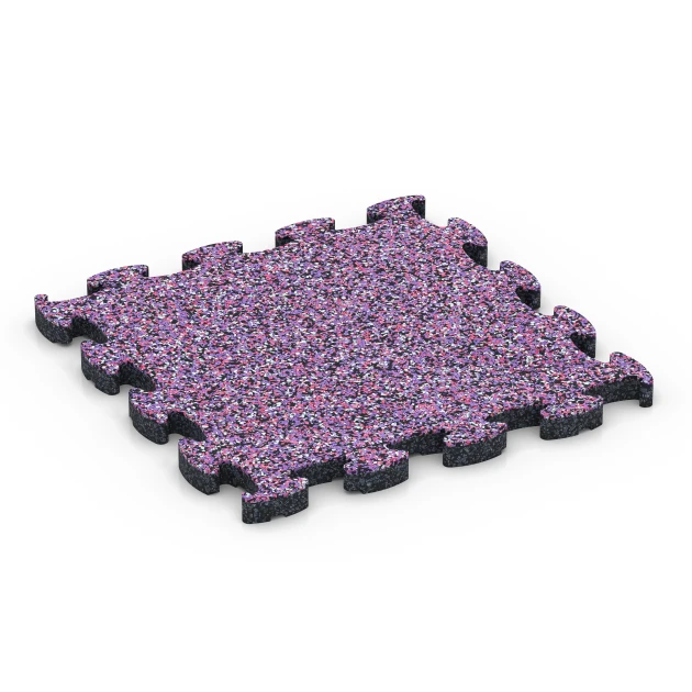 Gumijaste plošče za rob bazena von WARCO im Farbdesign Levandula mit den Abmessungen 28,9 x 28,9 x 1,8 cm. Produktfoto von Artikel 6774 in der Aufsicht von schräg vorne.