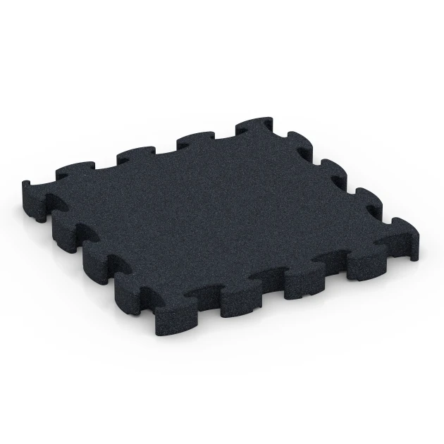 Fitness Premium studijska podlaga Plus von WARCO im Farbdesign Antracit mit den Abmessungen 28,9 x 28,9 x 2,8 cm. Produktfoto von Artikel 6965 in der Aufsicht von schräg vorne.