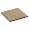Gumijasta podloga za zunanji fitnes von WARCO im Farbdesign Ratan mit den Abmessungen 60 x 60 x 3 cm | 0,36 m². Produktfoto von Artikel 7140 in der Aufsicht von schräg vorne.