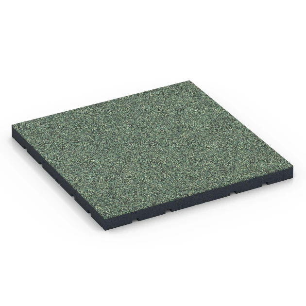 Gumijasta podloga za zunanji fitnes von WARCO im Farbdesign Angleška trata mit den Abmessungen 60 x 60 x 4 cm | 0,36 m². Produktfoto von Artikel 7143 in der Aufsicht von schräg vorne.