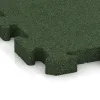 Detailaufnahme der Randausprägung von WARCO-Produkt 4082, Paddockmatte, Format 500 x 500 x 40 mm, Farbe Travna zelena.