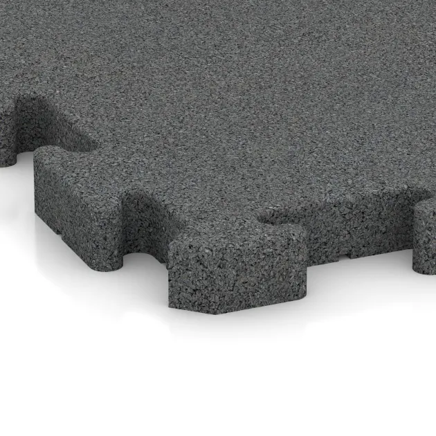 Detailaufnahme der Randausprägung von WARCO-Produkt 3484, Fitnes zaščitna podlaga HD, Format 1000 x 1000 x 40 mm, Farbe Lupkovosiva.