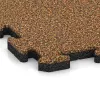 Detailaufnahme der Randausprägung von WARCO-Produkt 2659, Gehwegplatte, Format 500 x 500 x 30 mm, Farbe Terra Cotta.