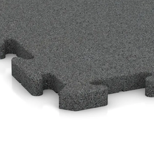 Detailaufnahme der Randausprägung von WARCO-Produkt 3327, Spiel-Bodenbelag, Format 1000 x 1000 x 30 mm, Farbe Lupkovosiva.