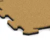 Detailaufnahme der Randausprägung von WARCO-Produkt 6204, Fitnes podloga 18 mm, Format 500 x 500 x 18 mm, Farbe Citronsko rumena.