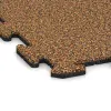 Detailaufnahme der Randausprägung von WARCO-Produkt 3943, Športna talna obloga za pse HD, Format 1000 x 1000 x 18 mm, Farbe Terra Cotta.