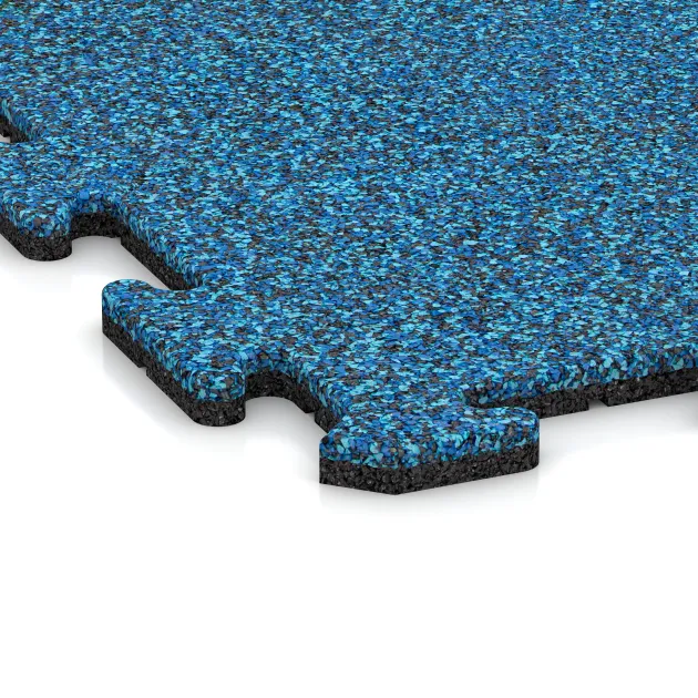 Detailaufnahme der Randausprägung von WARCO-Produkt 4239, Športna plošča 1,8 cm, Format 1000 x 1000 x 18 mm, Farbe Atlantic.