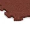 Detailaufnahme der Randausprägung von WARCO-Produkt 3960, Športna talna obloga za pse HD, Format 1000 x 1000 x 18 mm, Farbe Opečno rdeča.