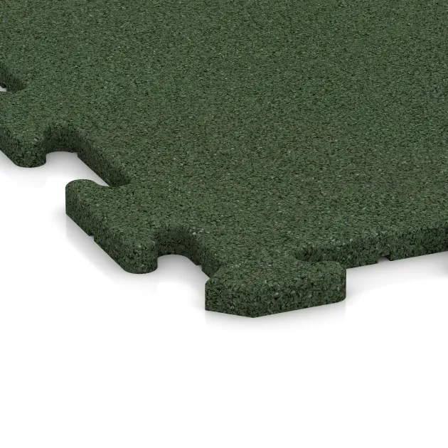 Detailaufnahme der Randausprägung von WARCO-Produkt 3961, Športna talna obloga za pse HD, Format 1000 x 1000 x 18 mm, Farbe Travna zelena.
