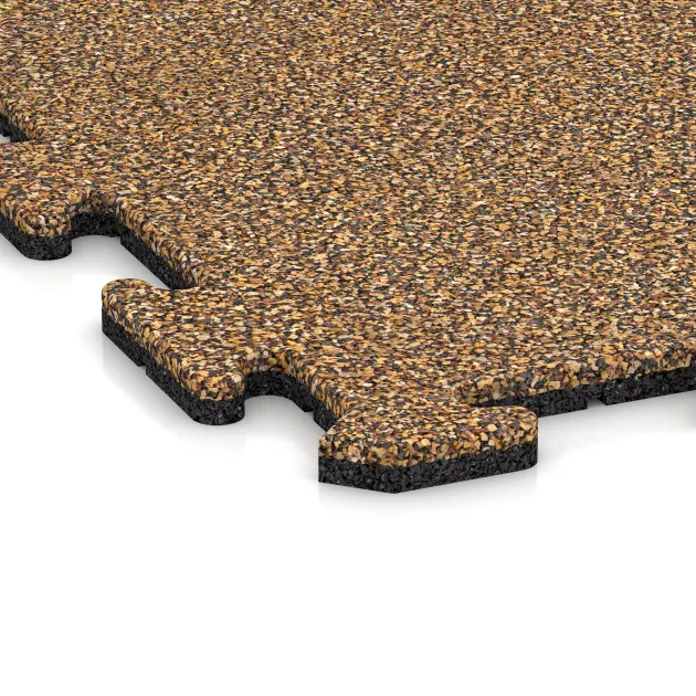Detailaufnahme der Randausprägung von WARCO-Produkt 4790, Kotna plošča HD, Format 485 x 485 x 18 mm, Farbe Maroko.