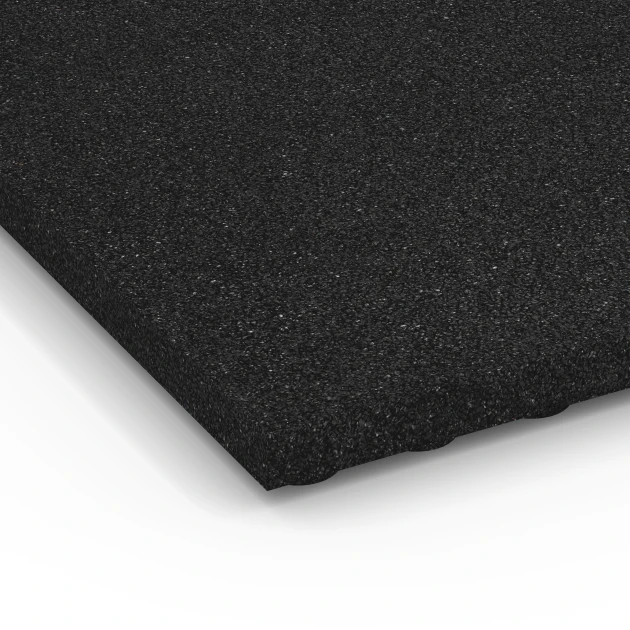 Detailaufnahme der Randausprägung von WARCO-Produkt 6646, Stallplatte, Format 100 x 50 x 4 cm, Farbe Antracit.
