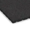 Detailaufnahme der Randausprägung von WARCO-Produkt 0568, Wandschutzplatte, Format 500 x 500 x 30 mm, Farbe Antracit.