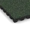 Detailaufnahme der Randausprägung von WARCO-Produkt 5545, Varnostna gumijasta plošča za otroška igrišča 4,5 cm - EN 1177 ≤ 135 cm, Format 500 x 500 x 45 mm, Farbe Angleška trava.